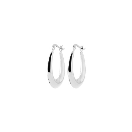 Boucles d'oreilles créoles en argent