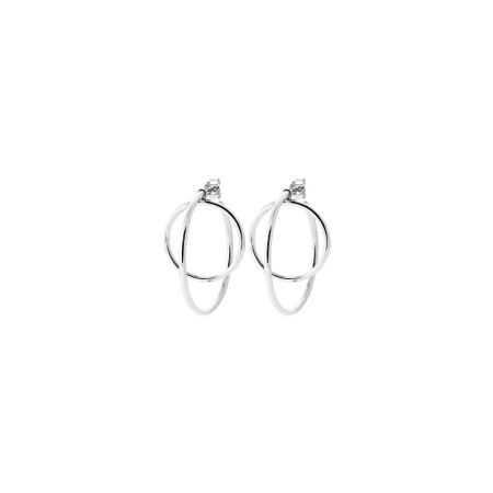 Boucles d'oreilles créoles en argent