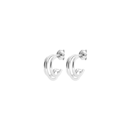 Boucles d'oreilles créoles en argent