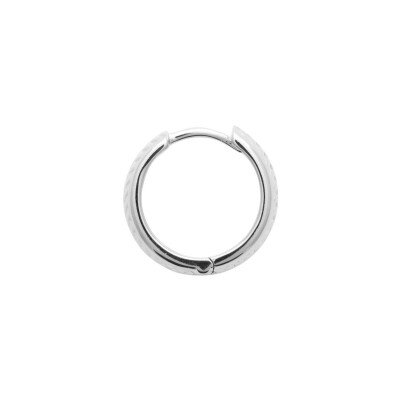 Créole en argent rhodié