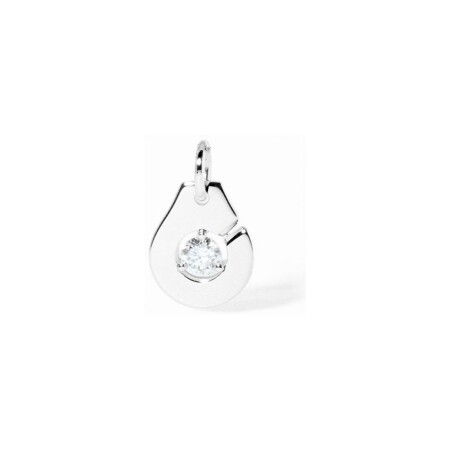 Pendentif dinh van Menottes R10 en or blanc et diamant