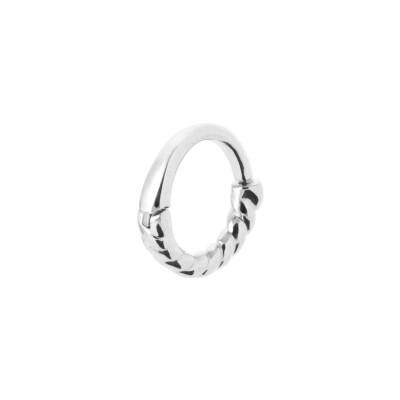 Créole en argent rhodié