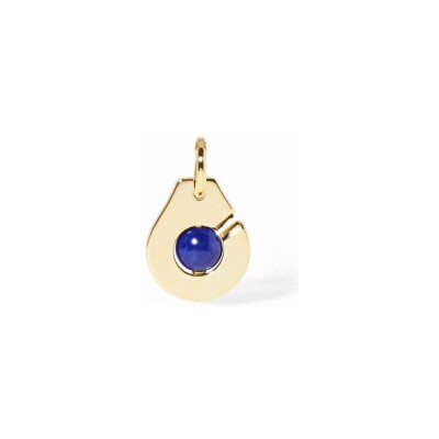 Pendentif dinh van Menottes R10 en or jaune et lapis lazuli