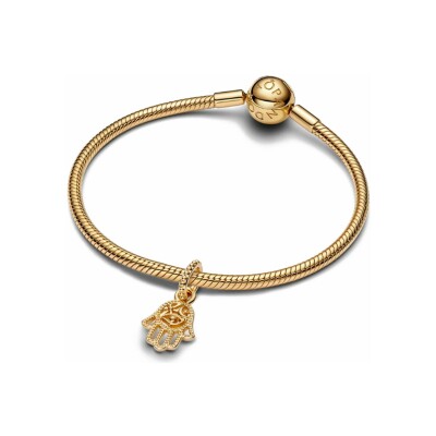 Charm Pandora Pendant Main De Fatma Protectrice en métal doré