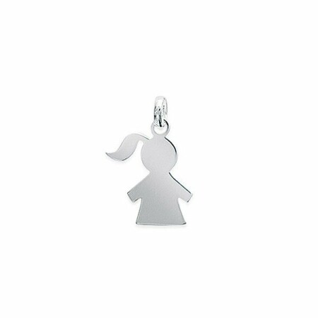 Pendentif en argent rhodié