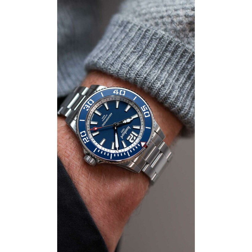 Montre Hanhart 1882 Aquasphere FreeFall Blue, 42mm