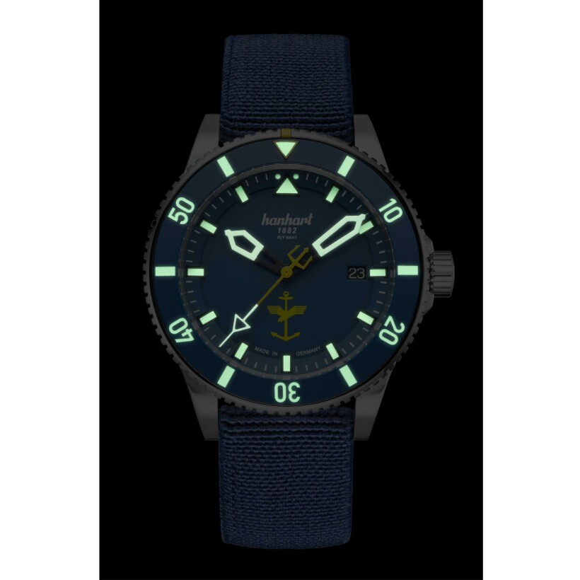 Montre Hanhart FLY NAVY MFG3 Aerosphere