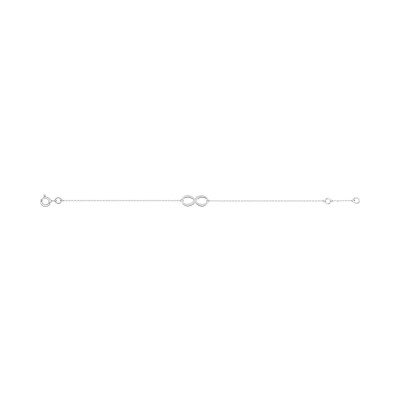 Bracelet infini en or blanc