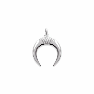 Pendentif en argent rhodié