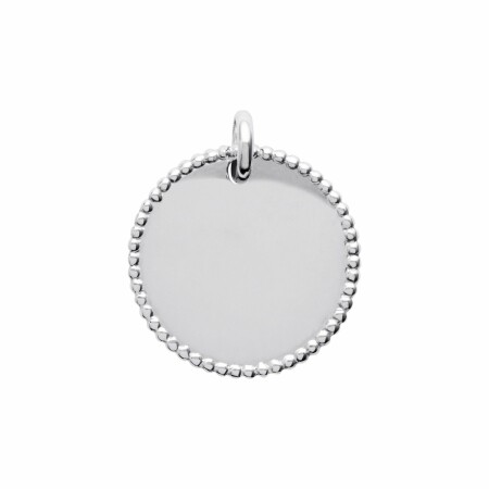 Pendentif en argent rhodié