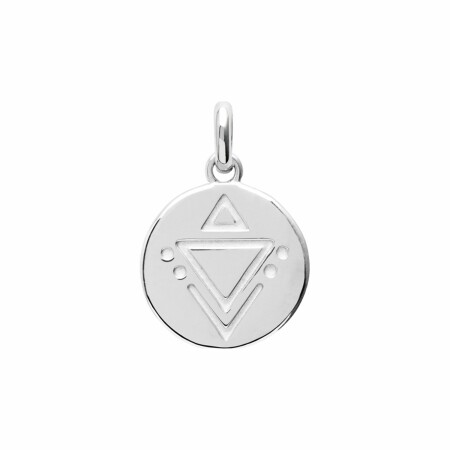 Pendentif en argent rhodié