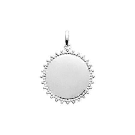 Pendentif en argent rhodié