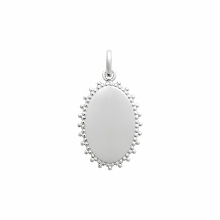 Pendentif en argent rhodié