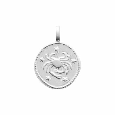 Pendentif en argent rhodié