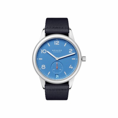 Montre Nomos Club automatic 42mm date siren blue