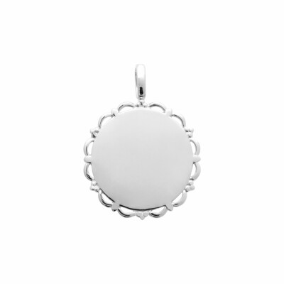 Pendentif en argent rhodié