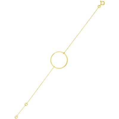 Bracelet en or jaune, 18cm