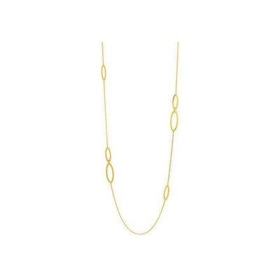 Collier sautoir en or jaune, taille 70cm