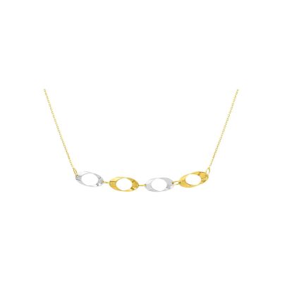 Collier en or jaune et or blanc