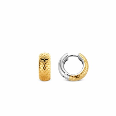Boucles d'oreilles Ti Sento en argent doré, motif animal