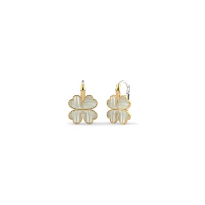 Boucles d'oreilles Ti Sento en argent doré et nacre