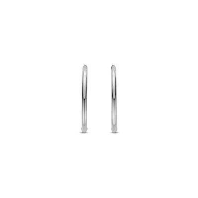 Boucles d'oreilles Ti Sento en argent plaqué platine