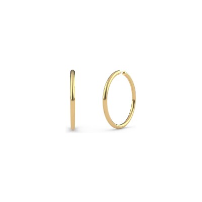 Boucles d'oreilles Ti Sento en argent doré