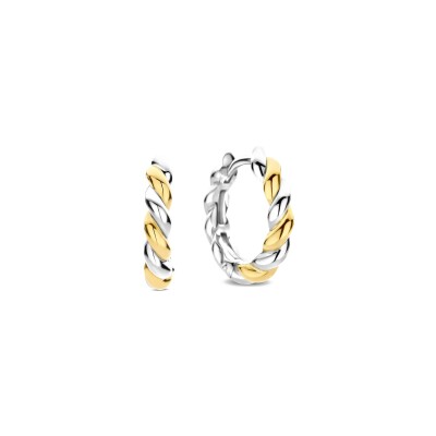 Boucles d'oreilles Ti Sento en argent doré