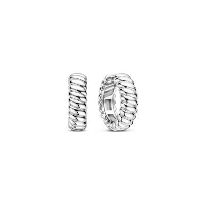 Boucles d'oreilles Ti Sento en argent plaqué platine