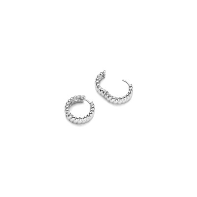 Boucles d'oreilles Ti Sento en argent plaqué platine