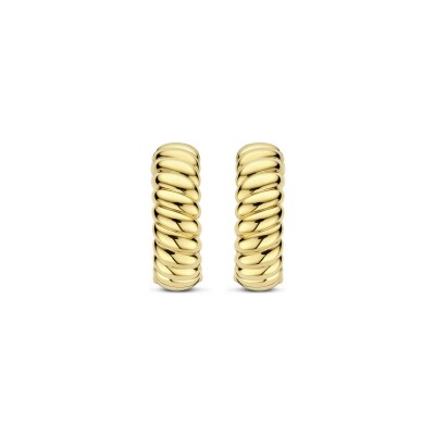 Boucles d'oreilles Ti Sento en argent doré