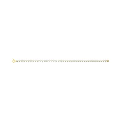 Bracelet en or jaune et perle de culture 4mm, taille 18cm