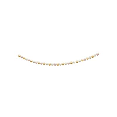 Collier en or jaune et perle de culture, taille 45cm
