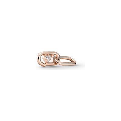 Charm Pandora Link Love It Pandora Me en métal doré rose