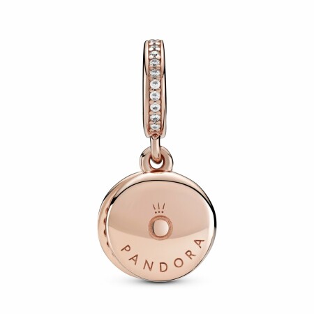 Charm Pandora Colours Pendant Double Disque Bleu Scintillant