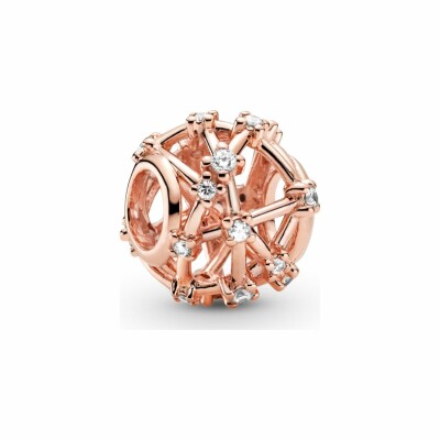 Charm Pandora Timeless constellations d'étoiles ajouré en métal doré rose et oxyde de zirconium