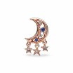 Charm Pandora Moments Étoile & Croissant De Lune en métal doré rose 