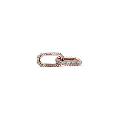 Charm Pandora Double Link de Stylisation Pandora Me en métal doré rose
