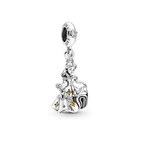 Charm pendant Disney X Pandora La Belle & La Bête en train de Danser en argent