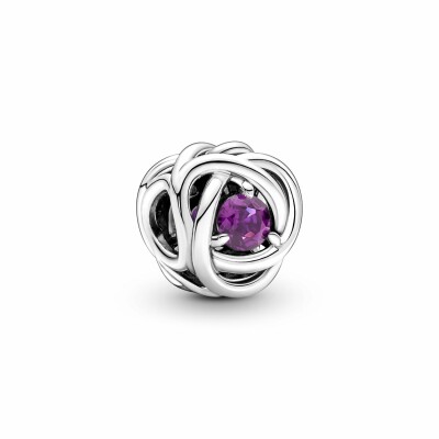 Charm Pandora Moments Cercle Éternité Violet en argent