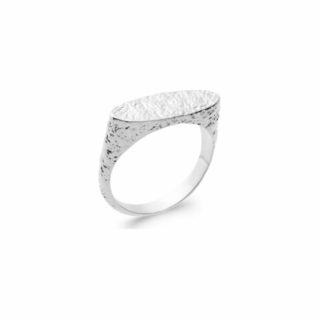 Bague en argent rhodié