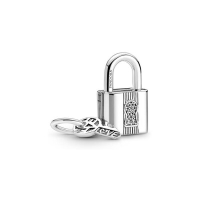 Charm pendant Pandora Moments Cadenas Et Clé en argent 