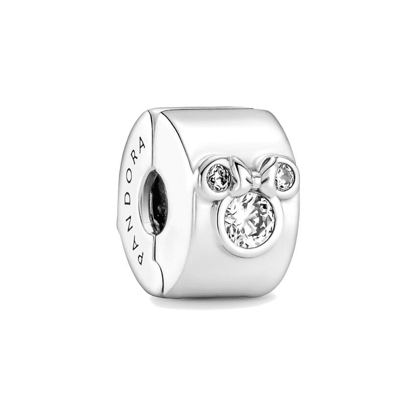 Charm Pandora Disney clip disney mickey & minnie en argent