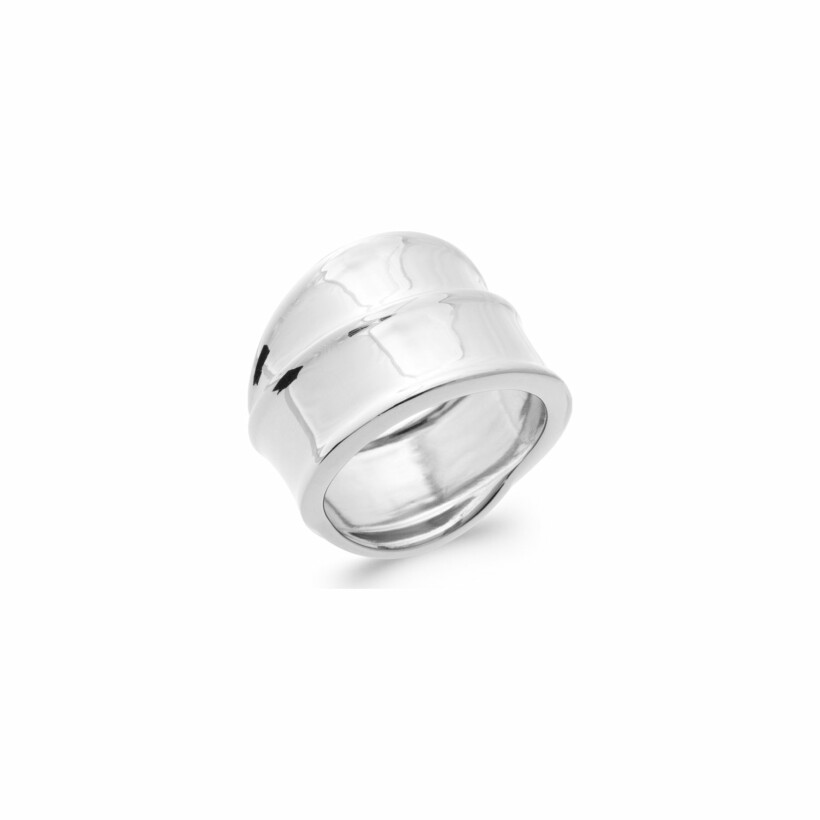 Bague en argent rhodié