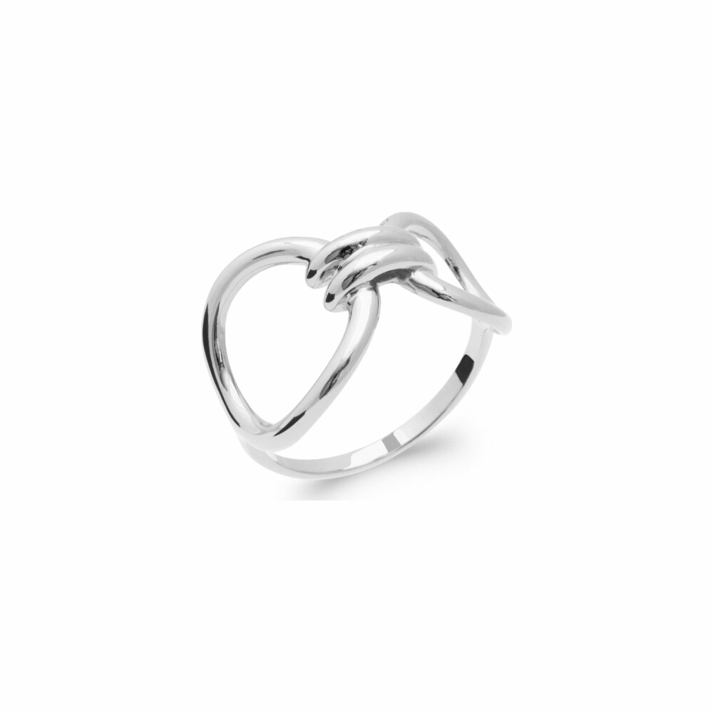 Bague en argent rhodié