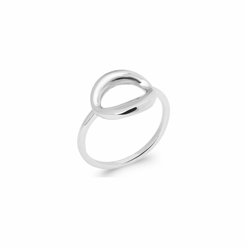 Bague en argent rhodié