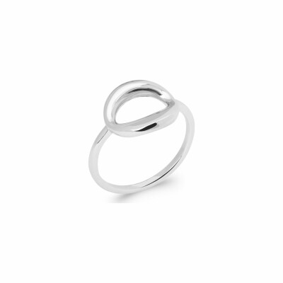 Bague en argent rhodié