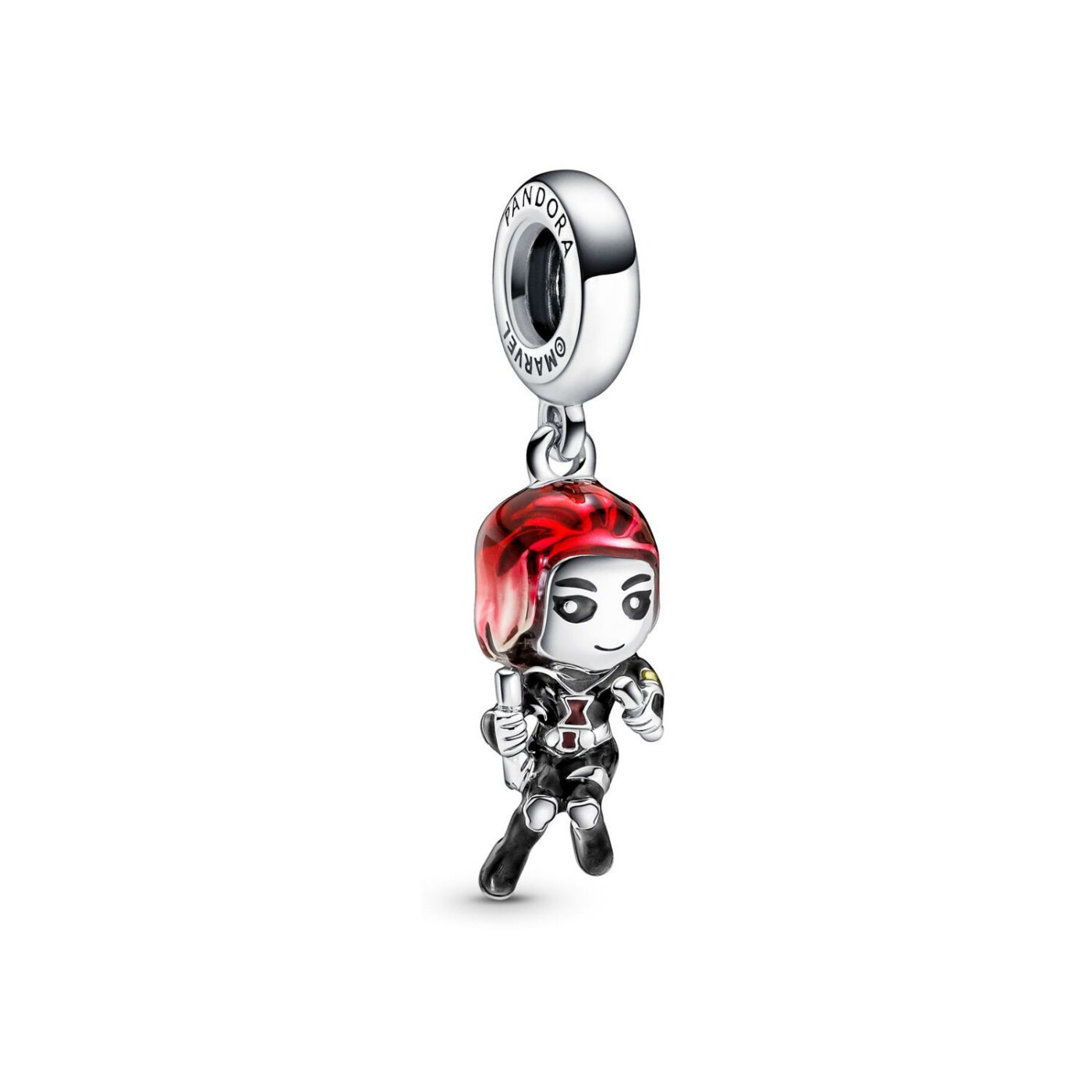 Charm Pandora avec pendentif Marvel the Avengers Black Widow en argent