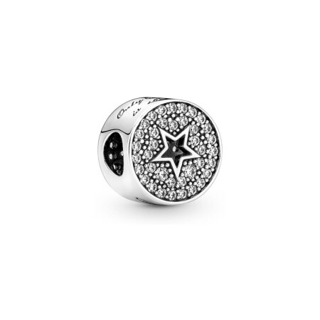 Charm Pandora Félicitations Pavé & Étoile en argent 