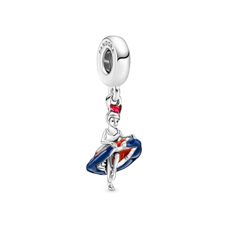 Charm pendant Pandora Danseuse De French Cancan en argent